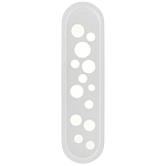 Бра белое овальной формы White Holes варинант исполнения - 2 | Loft Concept в Рязани