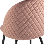Мягкий стул в велюре пыльно-розового цвета Miruna Chair варинант исполнения - 7 | Loft Concept в Рязани