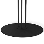 Стол журнальный с круглой столешницей из стекла Gray and Gold Marble варинант исполнения - 5 | Loft Concept в Рязани