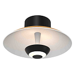 Бра с круглым белым плафоном и черной центральной деталью Natural Harmonie  варинант исполнения - 1 | Loft Concept в Рязани