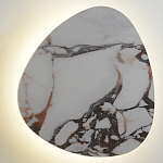 Бра треугольной формы бело-коричневый мрамор Длина 47 см Ginger & Jagger варинант исполнения - 1 | Loft Concept в Рязани