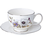 Чайный сервиз из фарфора с рисунком цветов на 6 персон 14 предметов Garden Whisper Porcelain Set  варинант исполнения - 2 | Loft Concept в Рязани