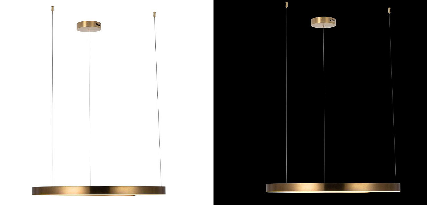 Подвесной светильник Half Ring brass 80 Подвесной светильник Half Ring brass 80 - Loft-Concept в Рязани