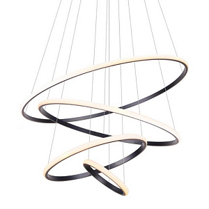 Люстра Ring Horizontal Trio black 80+60+40+20