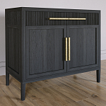 Буфет Primo с двумя ящиками и двумя фасадами Черный дуб варинант исполнения - 3 | Loft Concept в Рязани