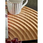 Журнальный столик с круглой фактурной столешницей из натурального дерева Vortex варинант исполнения - 5 | Loft Concept в Рязани