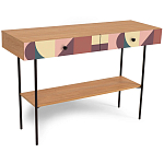 Консоль с принтом на ящиках Elise Console Table варинант исполнения - 16 | Loft Concept в Рязани