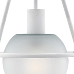 Бра белое с матовым стеклянным плафоном в форме шара White Lighthouse варинант исполнения - 1 | Loft Concept в Рязани