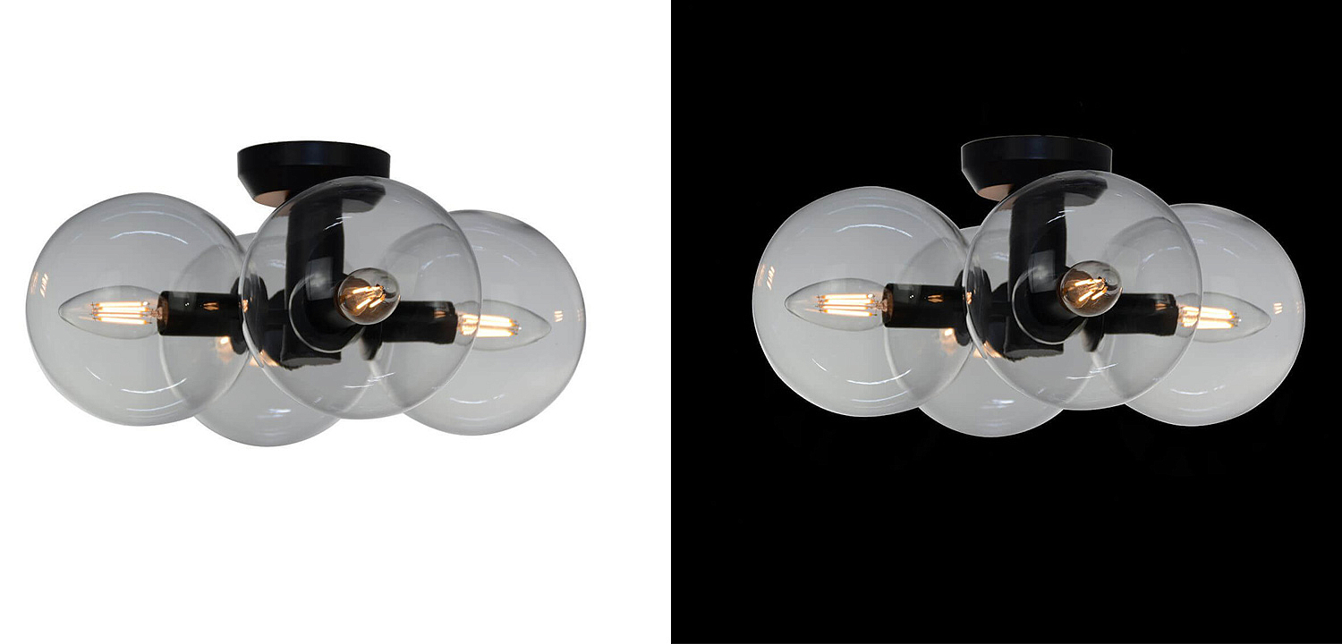 Потолочный светильник Modo 4 Globes Ceiling Lamp 30 Потолочный светильник Modo 4 Globes Ceiling Lamp 30 - Loft-Concept в Рязани