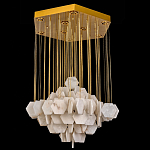 Люстра с фигурными подвесками из натурального камня Glowing Spheres варинант исполнения - 3 | Loft Concept в Рязани