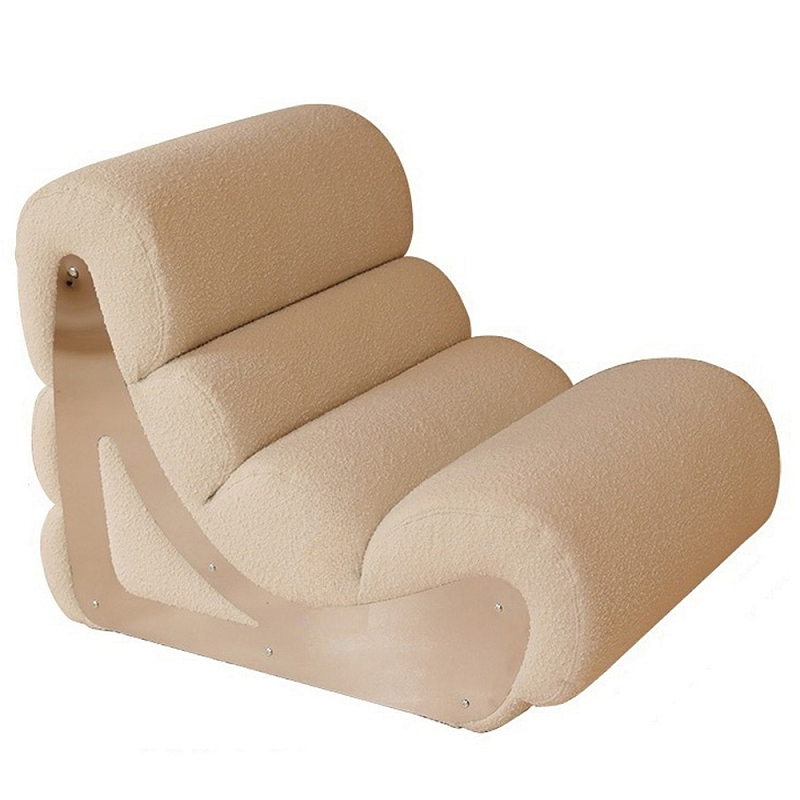 Кресло мягкое без подлкотников White Sheepskin Armchair Белый Кресло мягкое без подлкотников White Sheepskin Armchair Белый в Рязани | Loft Concept