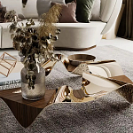 Дизайнерский журнальный стол волнистой формы Nyxacad варинант исполнения - 3 | Loft Concept в Рязани