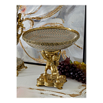 Чаша фарфоровая на двух бронзовых ангелах Eden Garden варинант исполнения - 3 | Loft Concept в Рязани