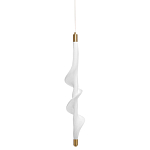 Люстра с белым скрученным плафоном Golden Swirl варинант исполнения - 1 | Loft Concept в Рязани