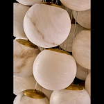 Люстра подвесная с сферическими плафонами из натурального камня Glowing Spheres варинант исполнения - 4 | Loft Concept в Рязани