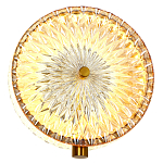 Бра с плафоном из рельефного стекла Peony Glass Bronze  варинант исполнения - 2 | Loft Concept в Рязани