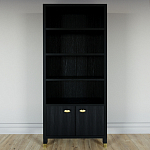 Книжный Стеллаж Elsa Dreams Black с задней стенкой варинант исполнения - 5 | Loft Concept в Рязани