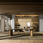 Дизайнерский рабочий стол из металла BLEVIO Table варинант исполнения - 2 | Loft Concept в Рязани