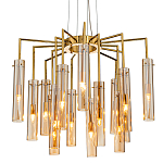 Люстра со стеклянными цилиндрическими плафонами Luminous Cylinders Amber варинант исполнения - 1 | Loft Concept в Рязани