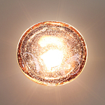 Бра с круглым плафоном из прозрачного стекла с пузырьками воздуха Effervia  варинант исполнения - 6 | Loft Concept в Рязани