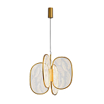 Люстра с гравировкой на акриловых плафонах Gravyura Bronze D 50 см варинант исполнения - 2 | Loft Concept в Рязани