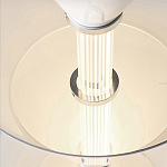 Подвесной светильник светодиодный в виде ряда белых металлических конусов  Herringbone варинант исполнения - 8 | Loft Concept в Рязани