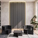 Гипсовая 3D Панель LOVE SPRUCE варинант исполнения - 1 | Loft Concept в Рязани