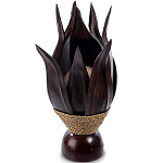 Настольная лампа черная INDONESIAN LAMPS 1 варинант исполнения - 1 | Loft Concept в Рязани