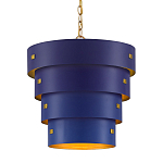 Подвесной светильник фигурный синий из 4-х широких колец Alternating Rings варинант исполнения - 1 | Loft Concept в Рязани