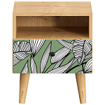 Прикроватная тумба с изображением на ящике Elise Nightstand варинант исполнения - 18 | Loft Concept в Рязани