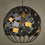 Люстра в форме сферы с декором из металлических квадратов Path to the Stars варинант исполнения - 3 | Loft Concept в Рязани