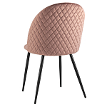 Мягкий стул в велюре пыльно-розового цвета Miruna Chair варинант исполнения - 4 | Loft Concept в Рязани