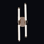 Бра с круглым основанием золотого цвета и двумя вертикальными плафонами Hex Scaffold варинант исполнения - 2 | Loft Concept в Рязани