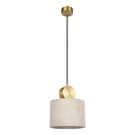 Подвесной светильник с круглым мраморным плафоном Marble square варинант исполнения - 1 | Loft Concept в Рязани