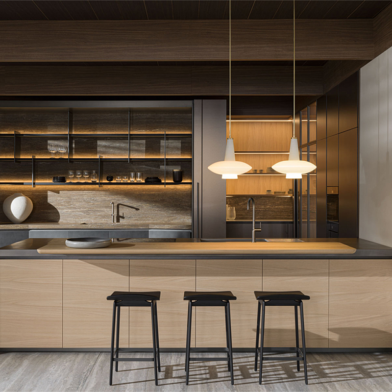 Кухонный гарнитур из массива дерева и металла HI-LINE 6 Dada Engenereed Kitchen Древесина Серый Графит Кухонный гарнитур из массива дерева и металла HI-LINE 6 Dada Engenereed Kitchen Древесина Серый Графит в Рязани | Loft Concept