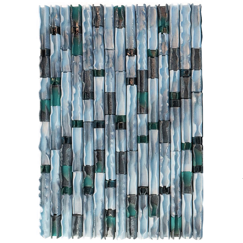 Фактурное Панно на стену Blue Energy Flow  Голубой в Рязани | Loft Concept 