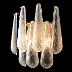Бра с подвесками из рифленного стекла в форме капель Textured Glass варинант исполнения - 1 | Loft Concept в Рязани