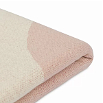 Плед из хлопка бежевого цвета с абстрактным принтом Elysian Flow Peach варинант исполнения - 4 | Loft Concept в Рязани