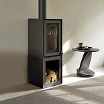 Дизайнерский журнальный столик чёрный с круглой столешницей Arycy варинант исполнения - 7 | Loft Concept в Рязани