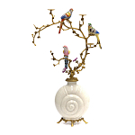 Подсвечник с декором из птиц на ветвях Birds of Paradise варинант исполнения - 1 | Loft Concept в Рязани