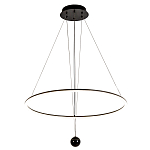 Светодиодная люстра Black LED Circle and Ball Lamp варинант исполнения - 2 | Loft Concept в Рязани