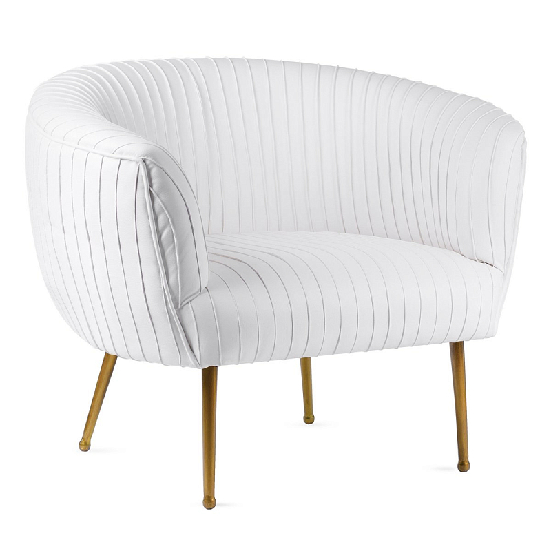 Кресло Kelly Wearstler SOUFFLE CHAIR - RUCHED Milk Молочный Латунь Кресло Kelly Wearstler SOUFFLE CHAIR - RUCHED Milk Молочный Латунь в Рязани | Loft Concept