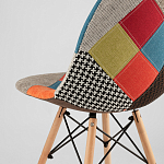 Стул с обивкой в технике пэчворк DSW варинант исполнения - 6 | Loft Concept в Рязани