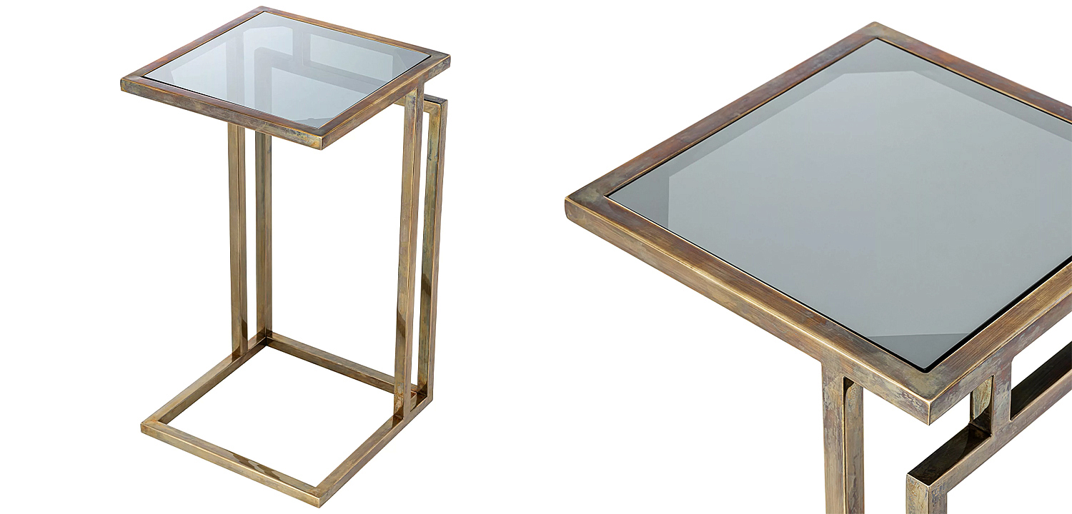 Приставной стол Eichholtz Side Table Marcus Brass Приставной стол Eichholtz Side Table Marcus Brass - Loft-Concept в Рязани