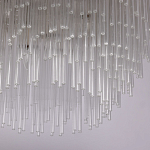 Люстра круглая с прозрачными стеклянными трубками Nembus варинант исполнения - 6 | Loft Concept в Рязани