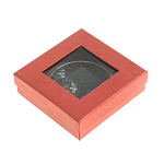 Зеркало карманное двухстороннее круглое из натурального камня Серафинит в подарочной упаковке Silver Stone Mirrors варинант исполнения - 4 | Loft Concept в Рязани