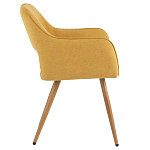 Стул в рогожке желтого цвета NEASAN STOOL варинант исполнения - 5 | Loft Concept в Рязани