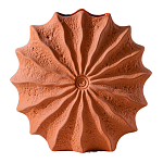 Ваза керамическая в виде круглой терракотовой морской раковины Galapagos варинант исполнения - 1 | Loft Concept в Рязани