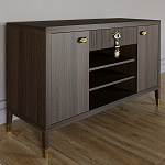 Комод-буфет Elsa Dreams Walnut с открытыми полками   варинант исполнения - 6 | Loft Concept в Рязани