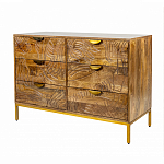 Комод с выдвижными ящиками и фактурным фасадом Termite варинант исполнения - 3 | Loft Concept в Рязани